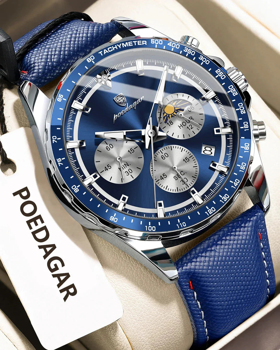 POEDAGAR Sport Chrono-Uhr