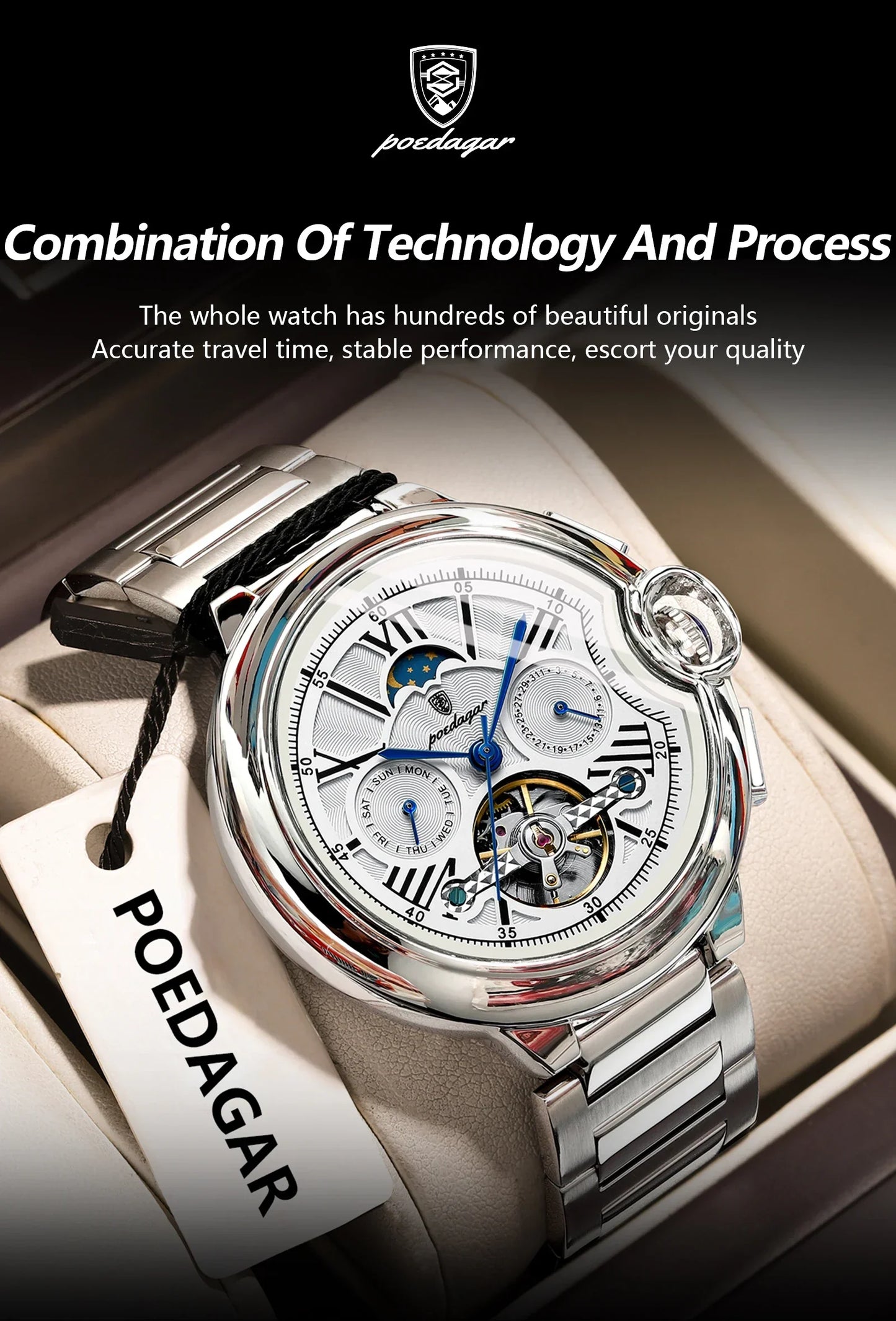 POEDAGAR Royal Automatic Watch