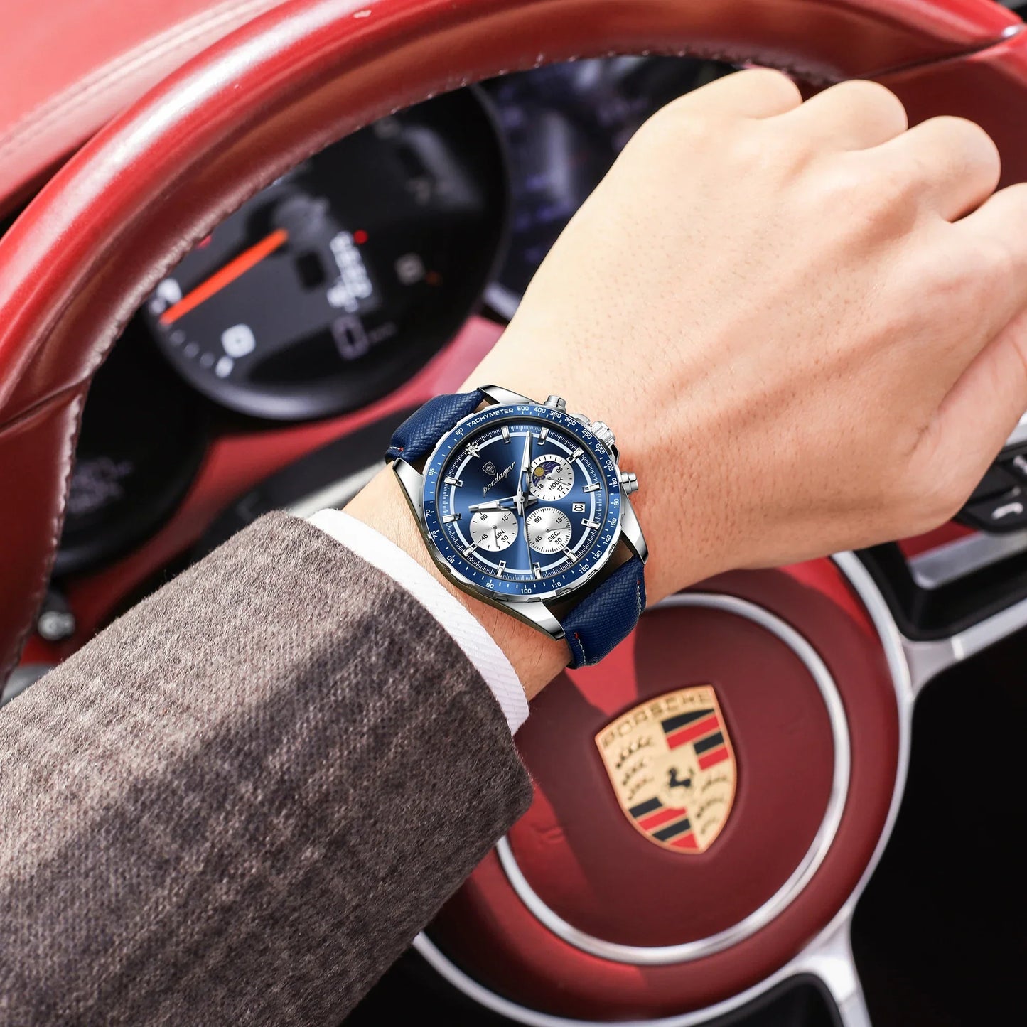 POEDAGAR Sport Chrono-Uhr