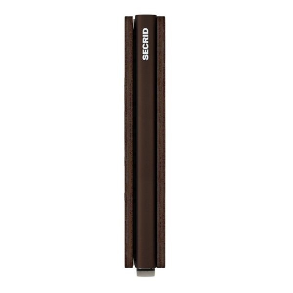 - RFID Protected Slim Wallet - Vintage - Chocolate