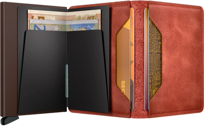 - RFID Protected Slim Wallet - Vintage - Orange