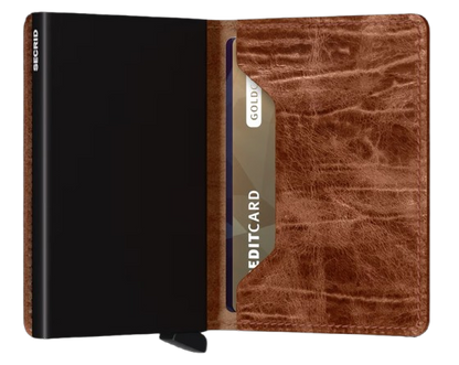 - RFID Protected Slim Wallet - Dutch Martin - Whiskey