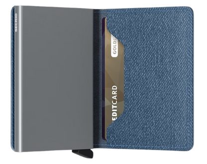- RFID Protected Slim Wallet - Twist - Blue Jeans