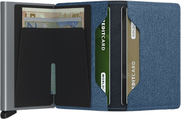 - RFID Protected Slim Wallet - Twist - Blue Jeans