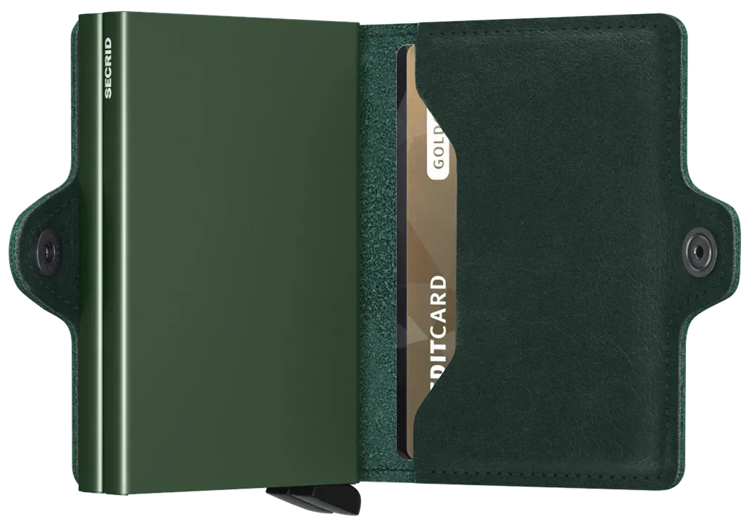- RFID Protected Twin Wallet - Original - Green