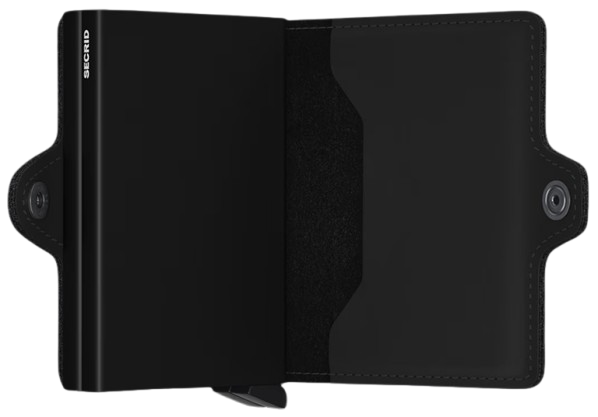 - RFID Protected Twin Wallet - Matte - Black