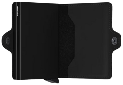 - RFID Protected Twin Wallet - Matte - Black