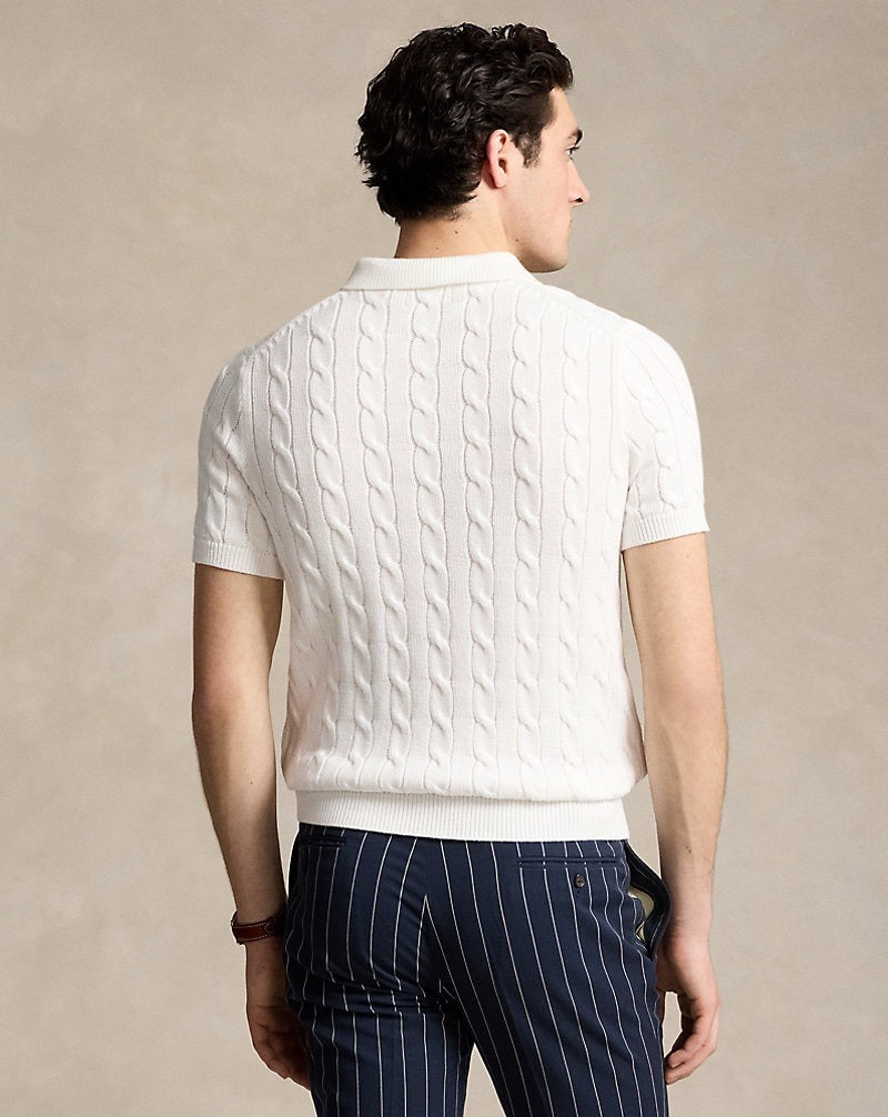 Spurs Knitted Polo Shirt White