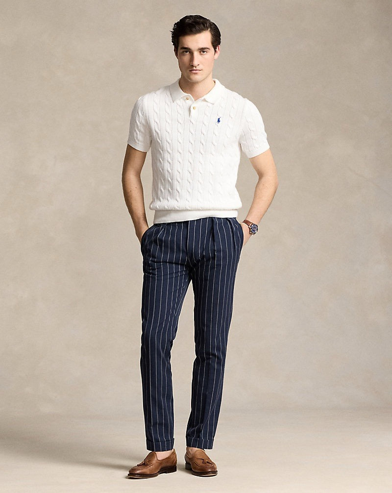 Spurs Knitted Polo Shirt White