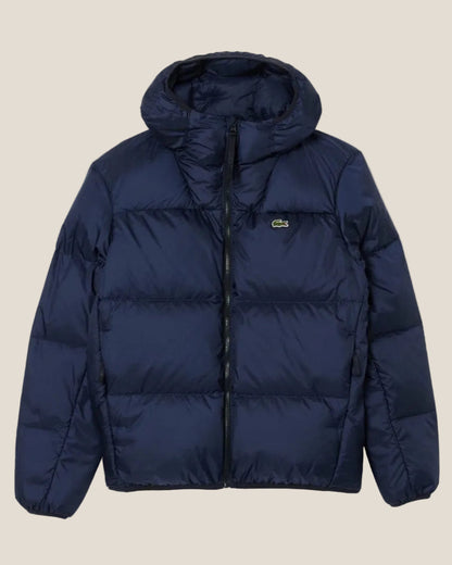 Lacoste Wasserabweisende Steppjacke mit Kapuze