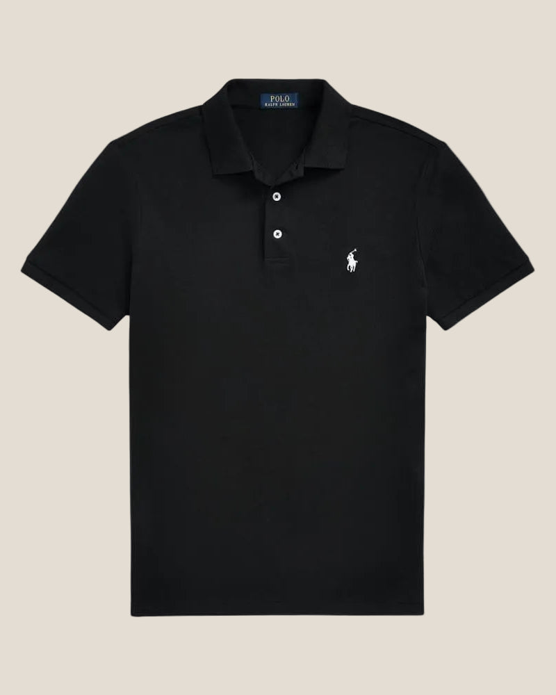 Custom Slim Fit Stretch Mesh Polo Shirt