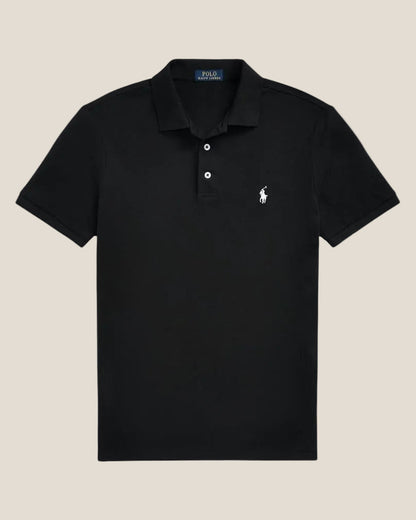 Custom Slim Fit Stretch Mesh Polo Shirt