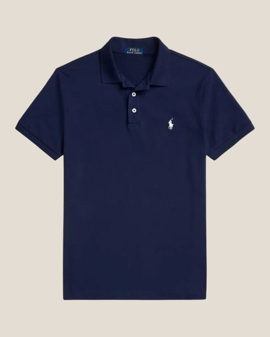 Custom Slim Fit Stretch Mesh Polo Shirt