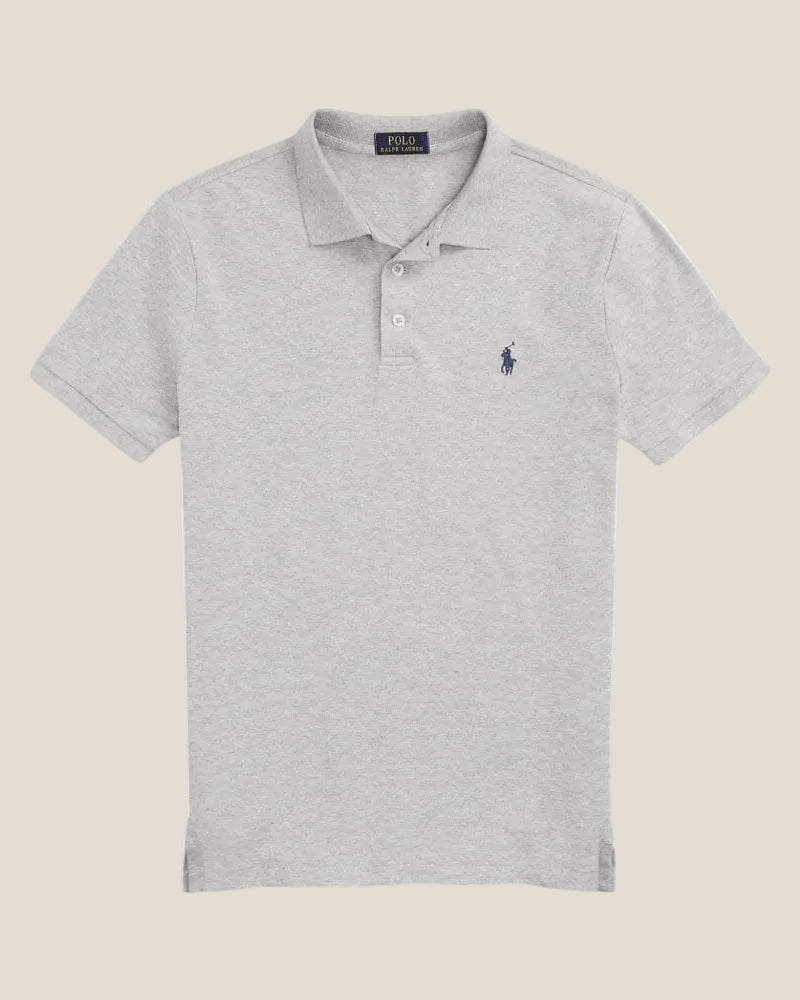 Custom Slim Fit Stretch Mesh Polo Shirt