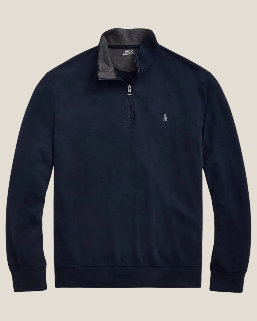 Luxury Jersey Quarter-Zip Pullover