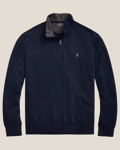 Luxury Jersey Quarter-Zip Pullover