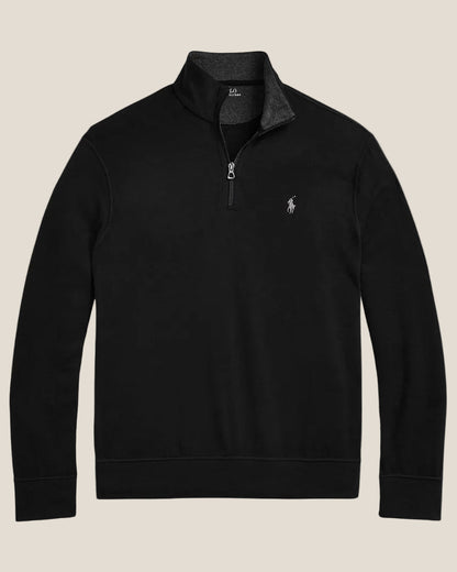 Luxury Jersey Quarter-Zip Pullover