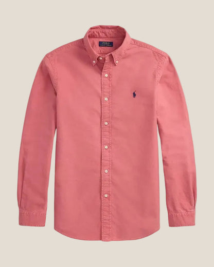 Slim Fit Garment-Dyed Oxford Shirt