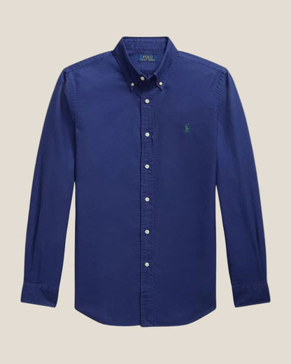Slim Fit Garment-Dyed Oxford Shirt