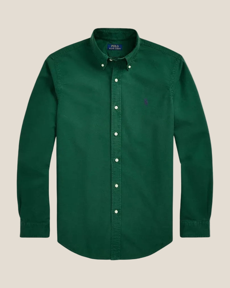 Slim Fit Garment-Dyed Oxford Shirt
