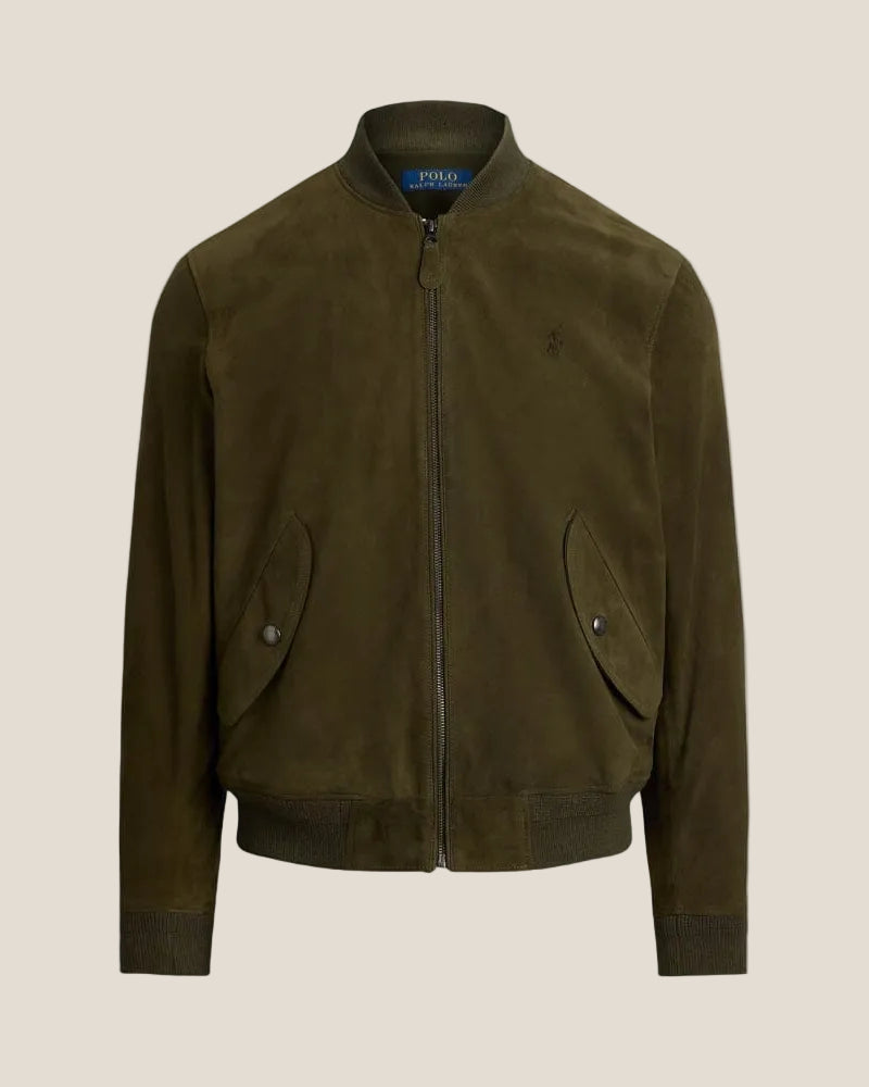 Suede Bomber Jacket