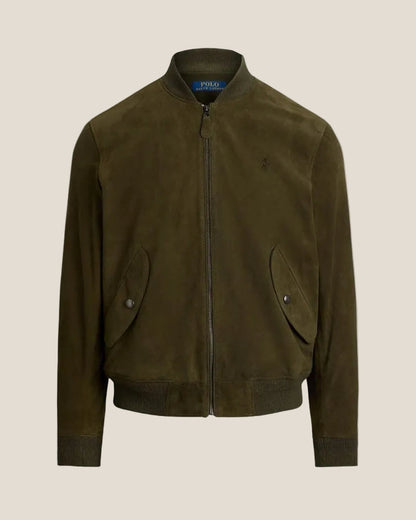 Suede Bomber Jacket