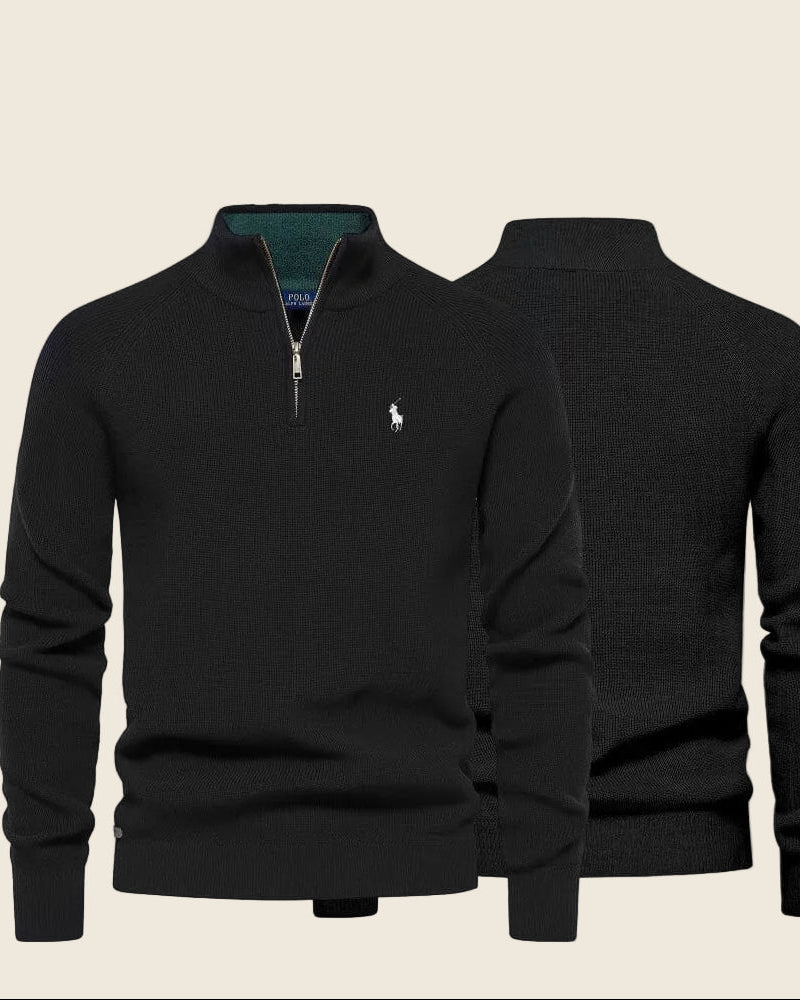 Classic Knit Quarter-Zip Sweater