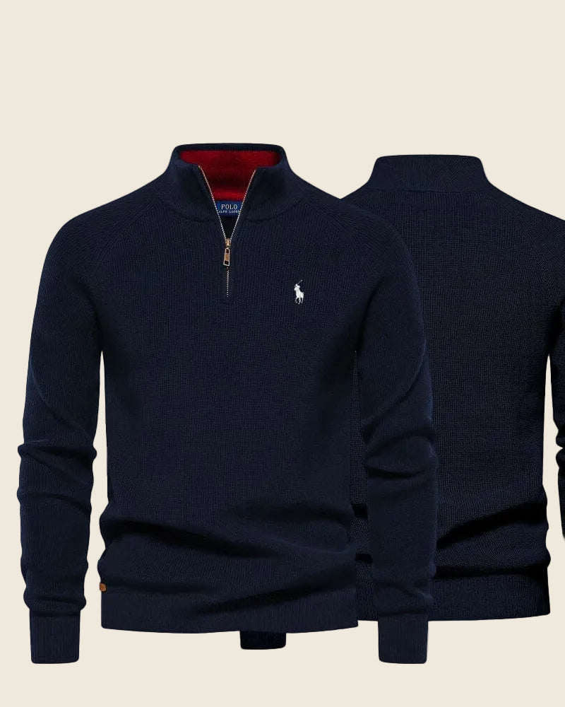 Ralph Lauren Classic Knit Quarter-Zip Sweater